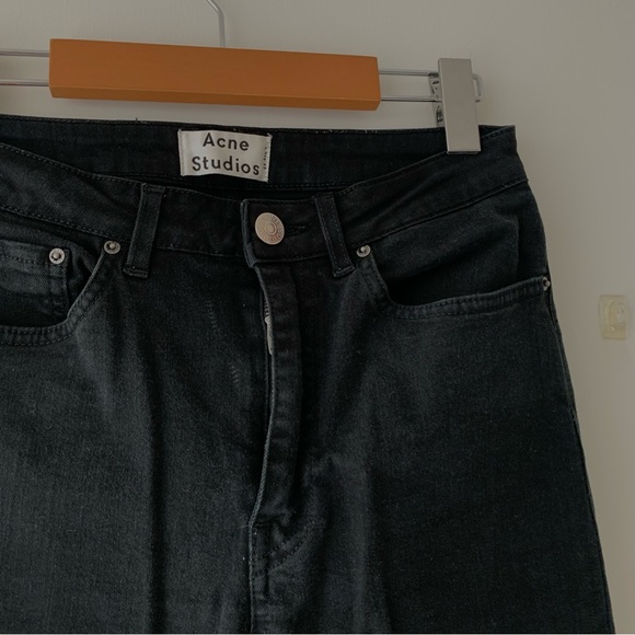 Acne Studios Pin Black denim jeans in size 29/32 - Picture 2 of 6